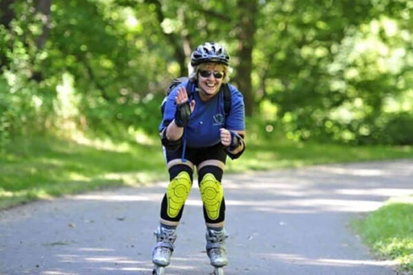 Inline skating with an organized tour company, Zephyr Adventures.