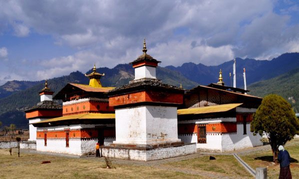 Jambey Ihakhang, in Bhutan. Spelt Jampey or Jambay Lhakhang is one of the 108 temples, built by Tibetan King Songtsen Gampo in 659 AD on a single day.