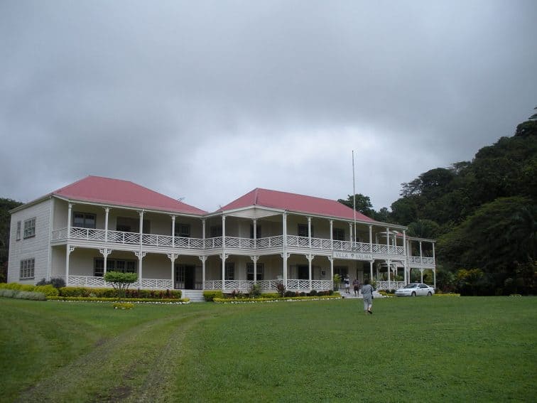 Villa Vailima in Samoa, home of Robert Louis Stevenson.