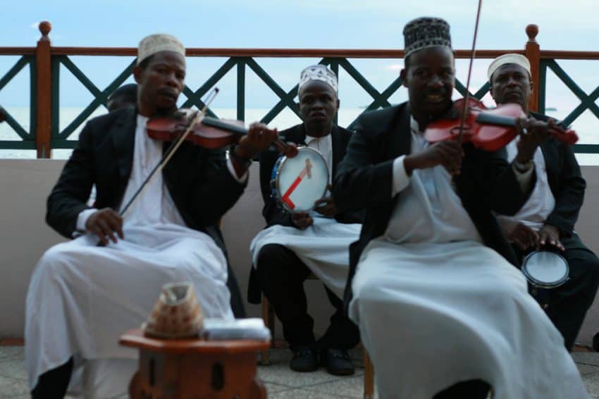 A group of Zanzibar's Taarab musicians.