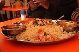 An example of pilau rice, one of the dishes that can be found outside of the main towns reatairants.