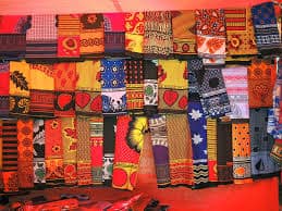 Khangas; the multi-colored multi-faceted cloths can be bought at most booths and shops in Zanzibar