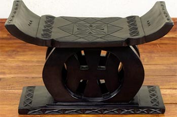 ghana wooden stool