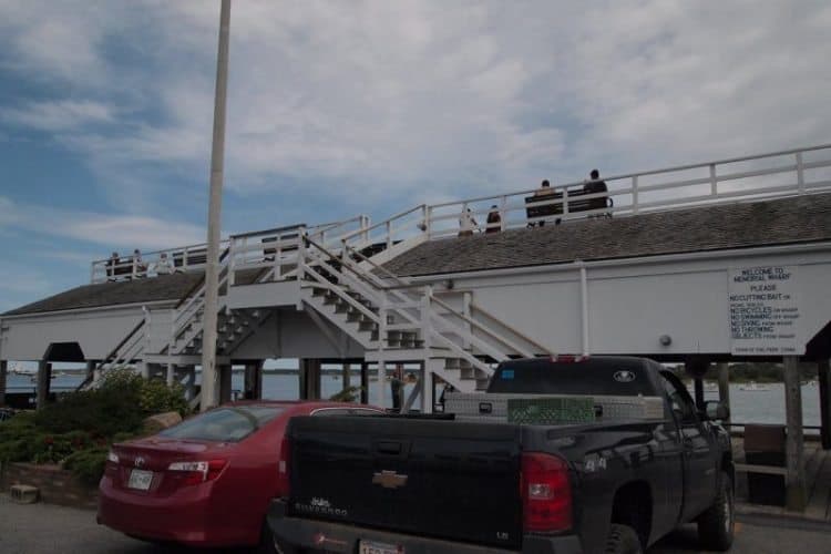 The Town Dock lookout is a fun place to visit in Edgartown, Martha's Vineyard.