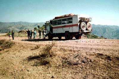 A Dragoman truck, for seeing Ethiopia overland style. Marie Javins photo.