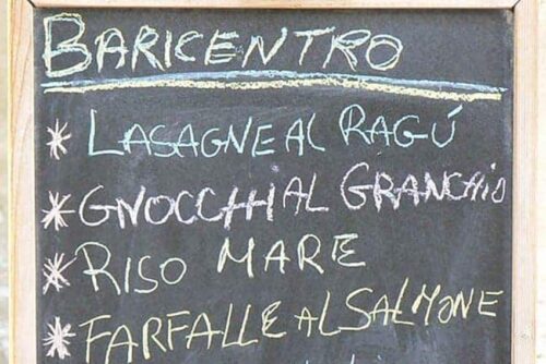 Italy menu