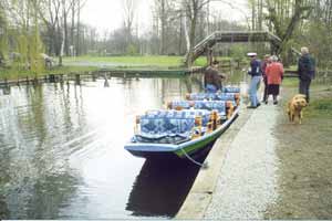 A punt for tourists on the Spreewald, in Germany. Wynne Crombie photo.