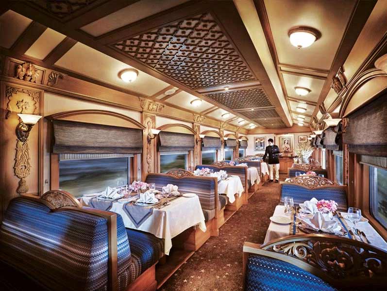 Mealtime is another over the top experience on the Deccan Odyssey.