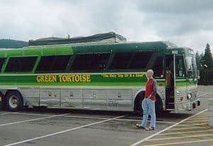Green Tortoise Bus - photo by Sam Hartshorne