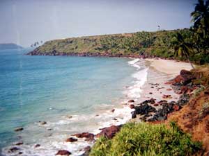 Hansa Beach in Goa, India