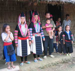 Members of the Blue H'mong Tribe