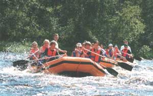 Rafting is only one of many outdoor activities available in Karelia