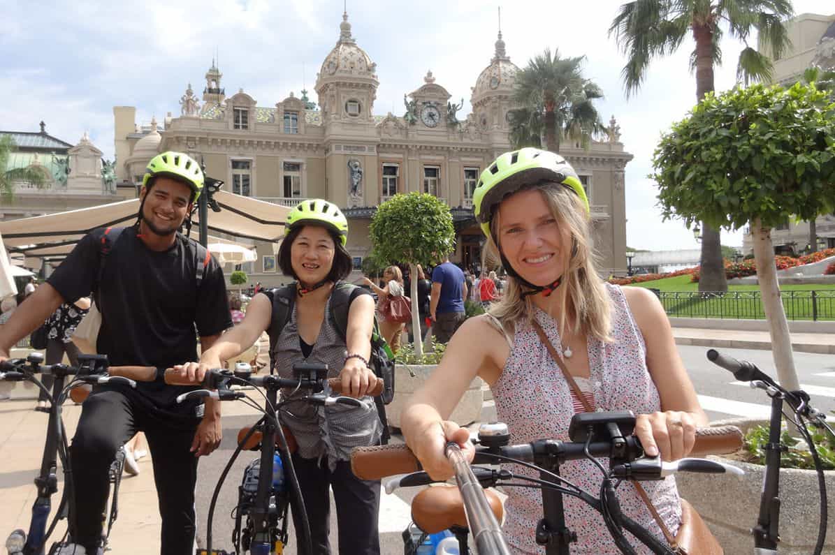 Bike tours are a great way to see tiny Monaco. Monaco Bike tours photo.