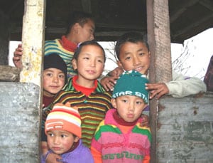 Kids near Gangtok