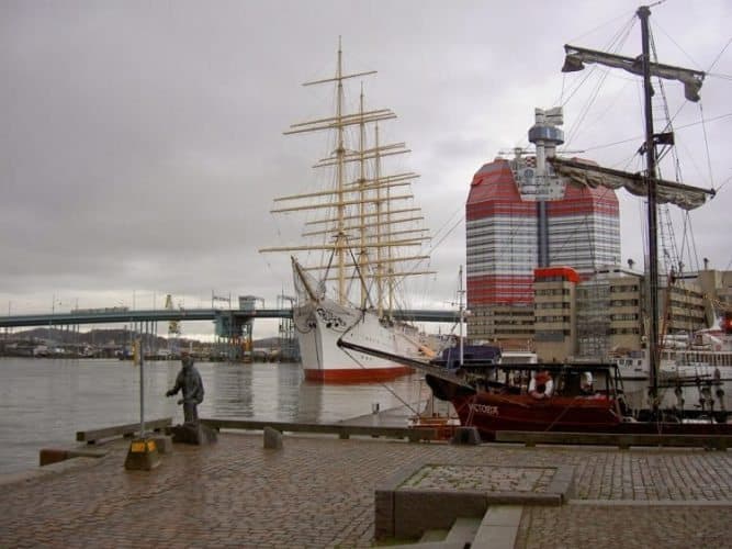 The Viking Barken docked in Gothenburg Sweden.