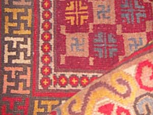 Detail of a Kashgar carpet