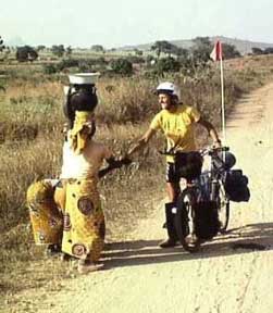 Cycling in Africa is a good way to make new friends and learn about new cultures. Photos courtesy of BikeAfrica