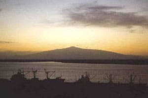 Sunset over Mount Cameroon