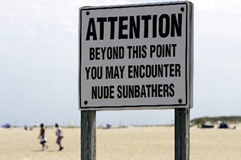 Gunnison Beach, on Sandy Hook Beach New Jersey, a NJ nude beach