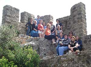On the battlements of Obidos 
