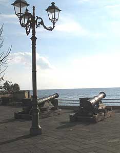 Cannons in Alghero, Sardinia