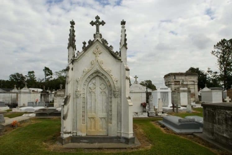 Cemetery at Ascension of Our Lord Catholic Church. Courtesy http://tourascension.com/