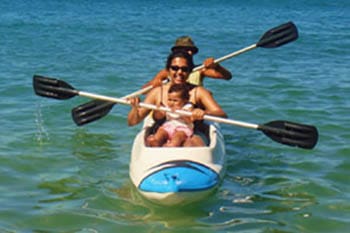 Kayaking with baby