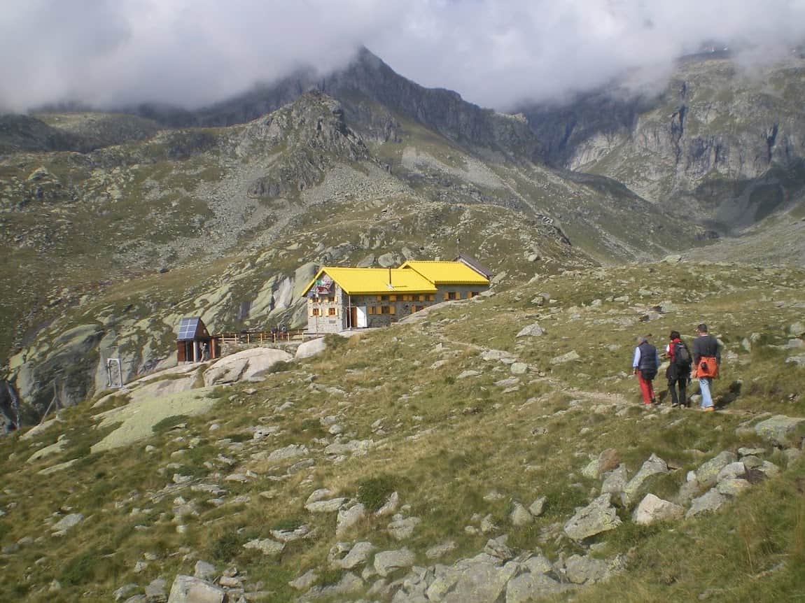 HIking to the Alpine Hut Pontese outside of Turin, Italy. Turin hiking.