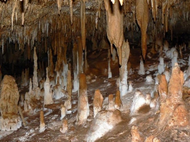 Inside the cave near Nuevo Durango, Mexico. 