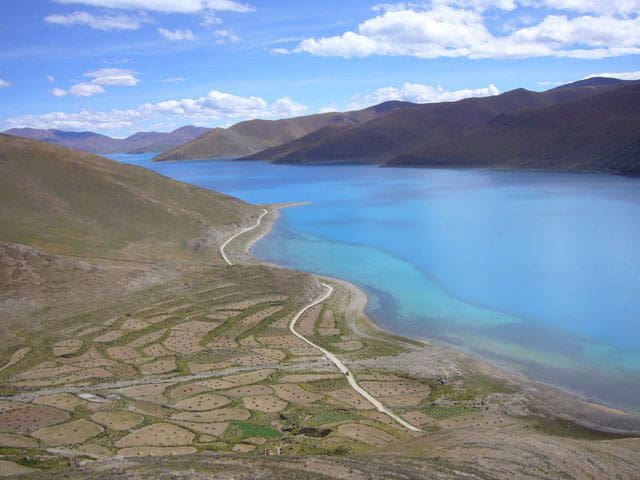 Yamdrok Lake in Tibet.