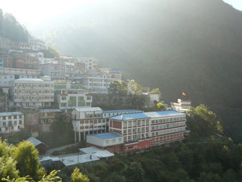The Tibetan border town of Zhangbu