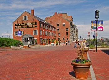 The brick-walled splendors of Long Wharf