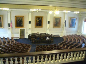 The House Chamber in the New Hampshire State House