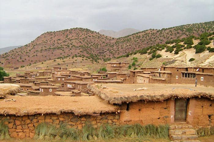 Mud brick houses in Ait Bougomez. Photos by Ann Banks Bougmez Valley: