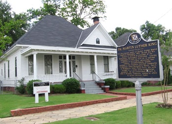 The Dexter Avenue Parsonage was restored to look just as it did when Dr. Martin Luther King Jr. and his family lived there.