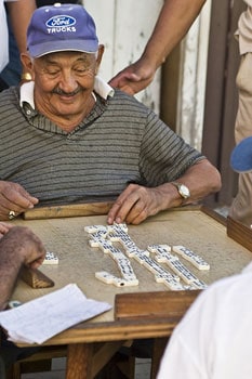 A Cuban favorite, dominoes