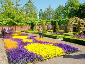 Keukenhoff, world's largest garden, where seven million bulbs are planted each spring.