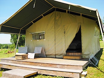 Luxurious safari tent at Simply Canvas