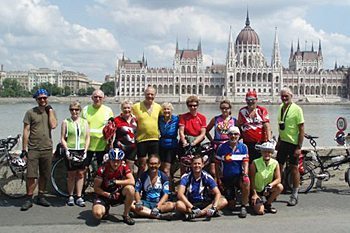 Oriental Express 2009 team in Budapest. Photo by Jim Pearce.