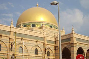 The mosque in Sharjah, UAE. Inka Piegsa-Quischotte photo.