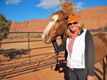 I earned the respect of Beryl, one of the beautiful wild horses at Windhorse in Kayenta, Utah.