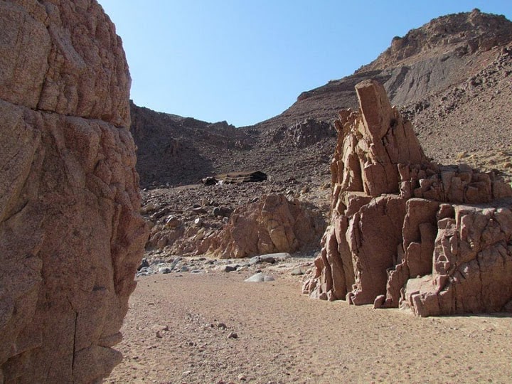 Bedouin camp in the desert of Jordan.