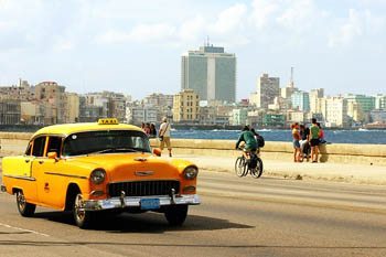 A cab in Cuba.