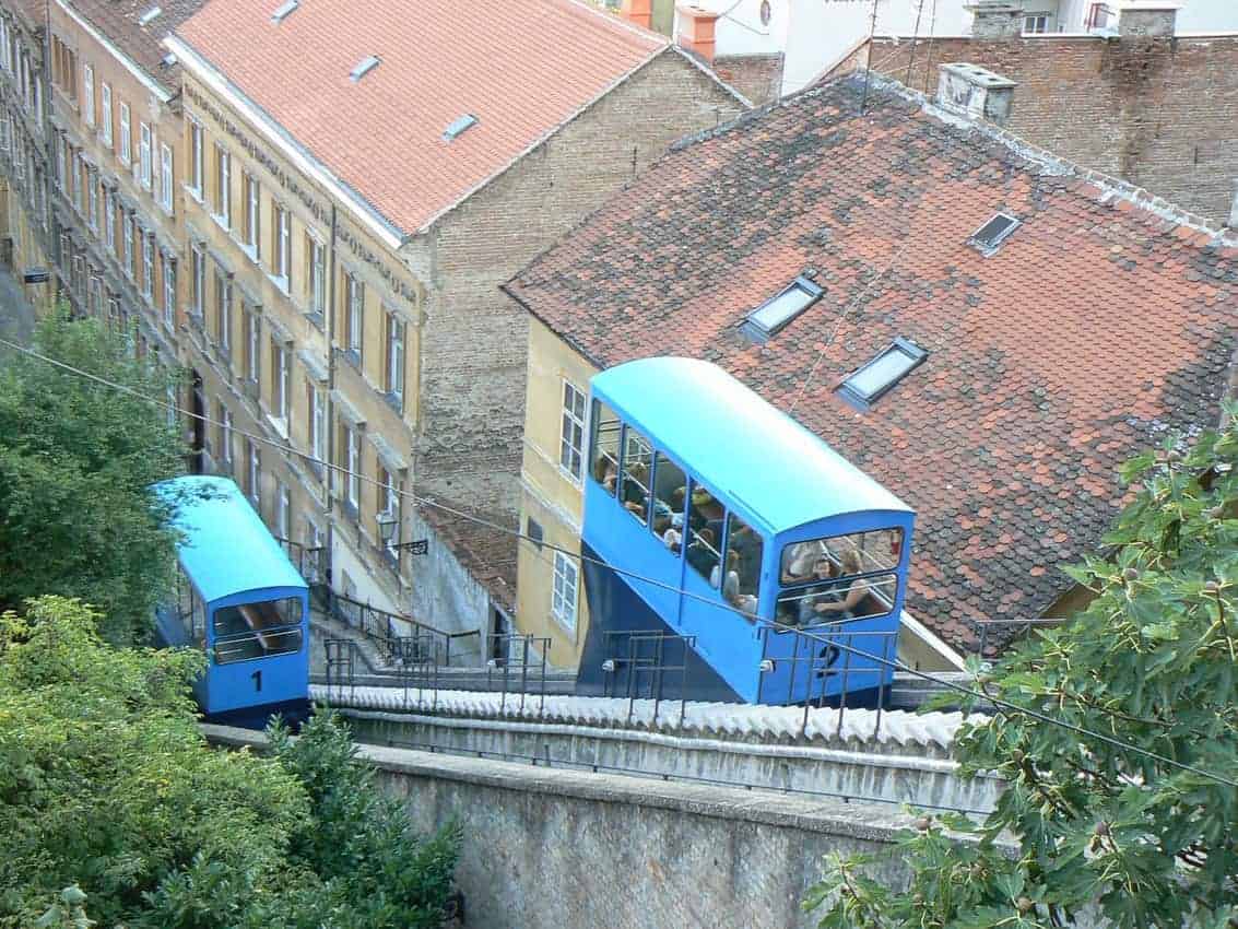 funicular in Zagreb