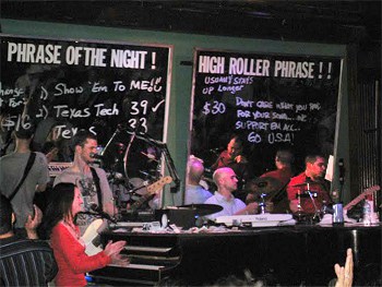Dueling pianos at Howl at the Moon, in San Antonio.