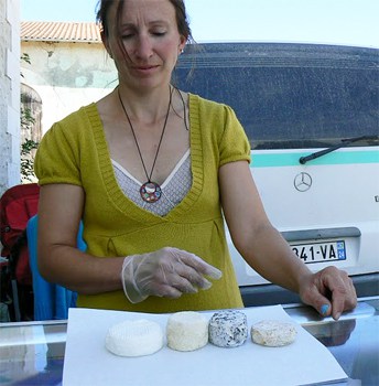 Magalie Berry, goat cheese farmer and former journalist.