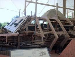 The wreck of the USS Cairo, which was brought up from the river and is on display in Port Gibson, MS.