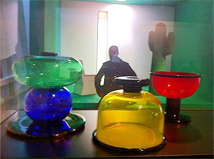 Glasswear in the Vitra Design Museum, Basel, Switzerland