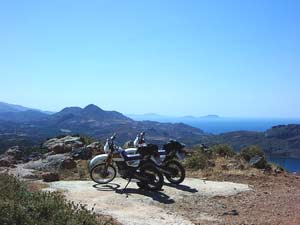 Scenic vista near Sellia Crete, Greece.