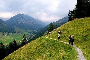 Beautiful views from hiking in Liechtenstein.
